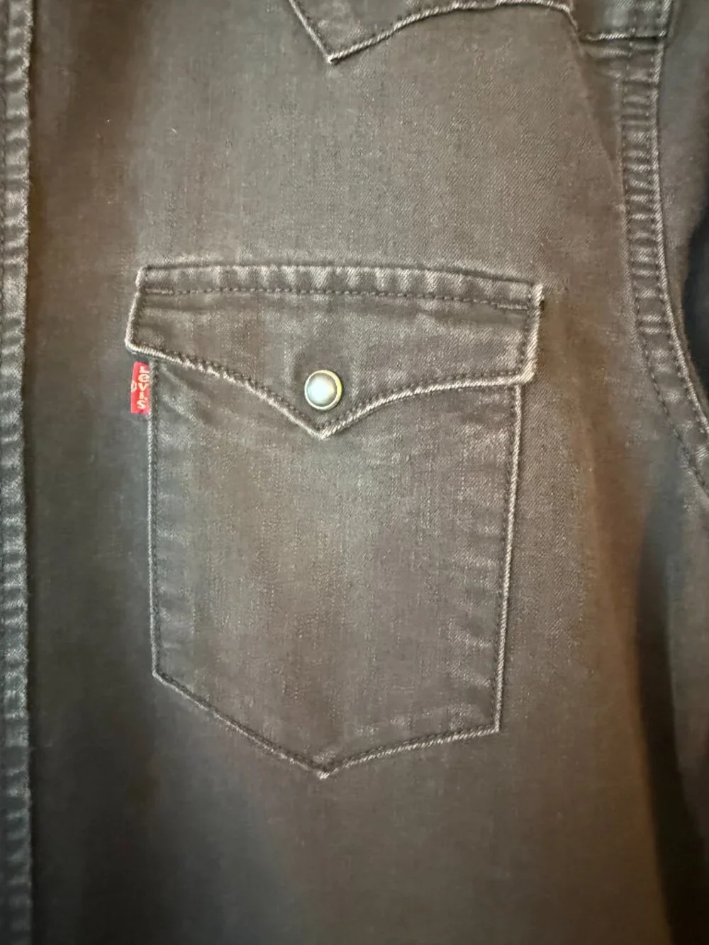 Levi's Men's Black Casual Shirt Size Medium